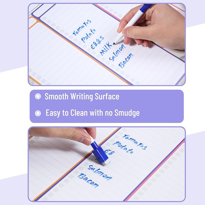 Mr. Pen- 4" x 12" Magnetic Dry Erase to Do List, Neon Style, 4X Dry Erase to Do - Image 4