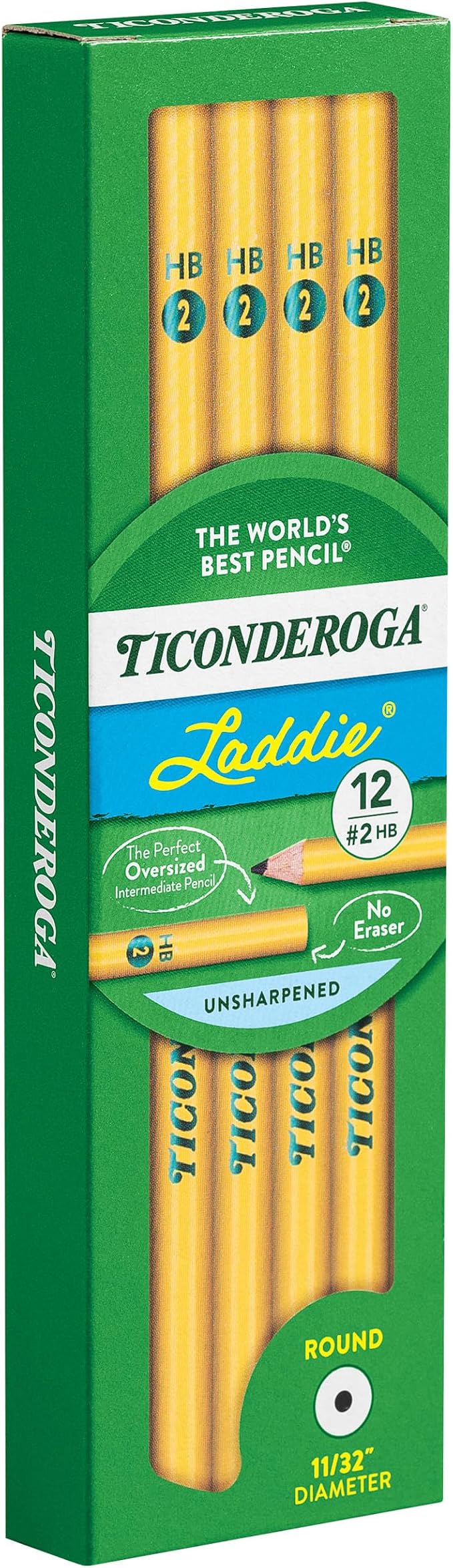TICONDEROGA Laddie Pencils, Wood-Cased #2 HB Soft without Eraser - Image 6