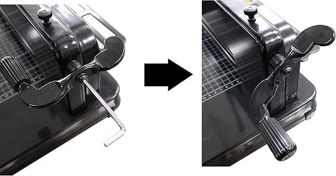 TEXALAN(R) Heavy Duty Guillotine Paper Cutter Black 400 Sheets Stack Paper Trimmer (A3-17'' Paper Cutter)-DeskLoop Office