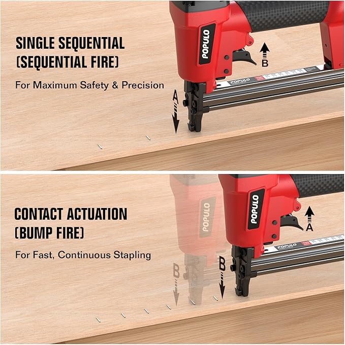 POPULO Pneumatic Staple Gun, Air Staple Gun - Image 5