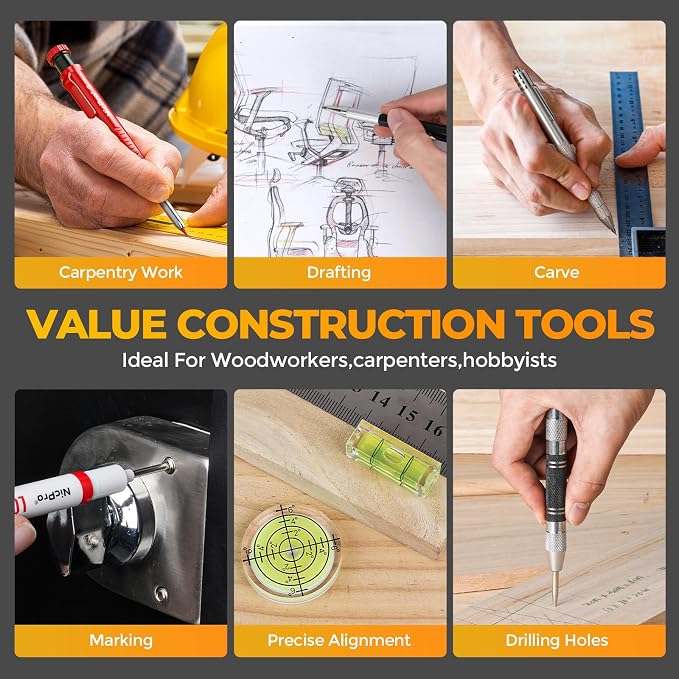 Nicpro 39 Pack Carpenter Pencils - Image 5