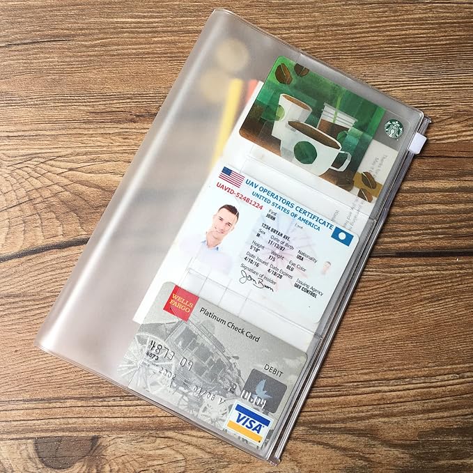 Wanderings Clear Zipper Case and Kraft Card Holder - Image 8