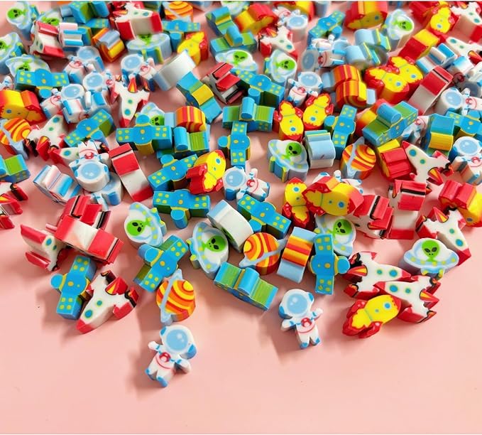400PCS Mini Space Cute Erasers for Kids Bulk, Fun Erasers for Classroom Back to - Image 6