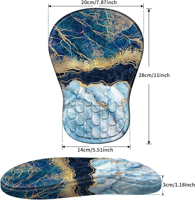 YIWEI Ergonomic Mouse Pad with Wrist Rest - Image 7