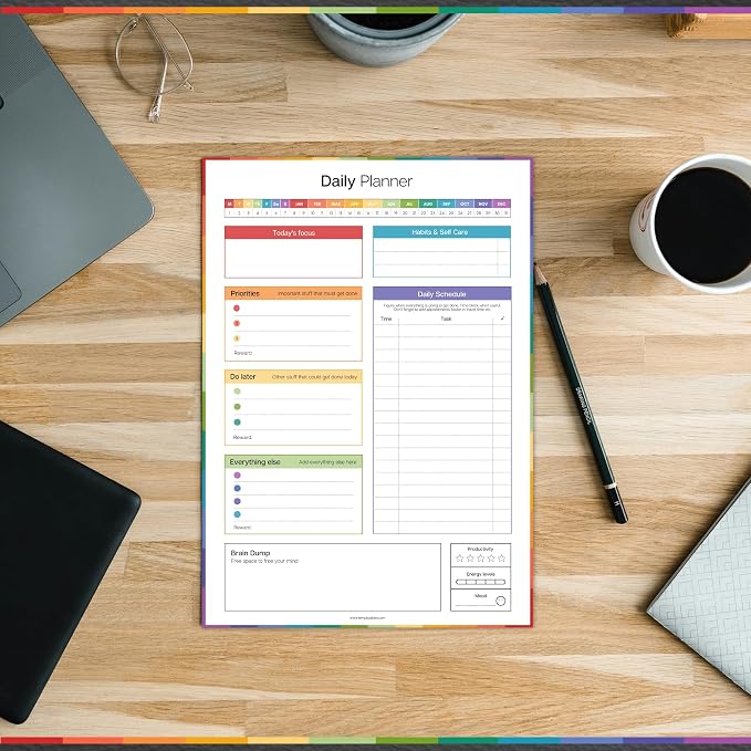 ADHD Daily Planner Notepad for Neurodivergent Adults - Image 5