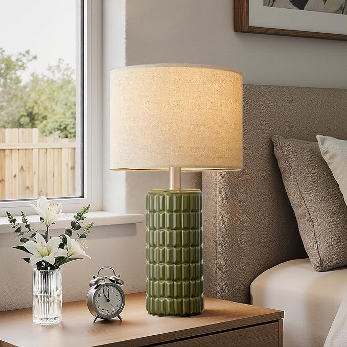 23" Modern Ceramic Table Lamps Set of 2 - Image 2