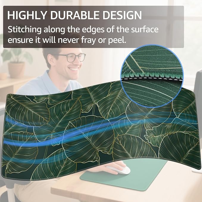 KTRIO Large Gaming Mouse Pad, Desk Mat, 31.5 x 15.7 in, XXL | Smooth - Image 3