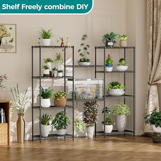 SINGAYE Shelf Wire Shelving Adjustable Storage Shelves Rack Standing Units - Image 6