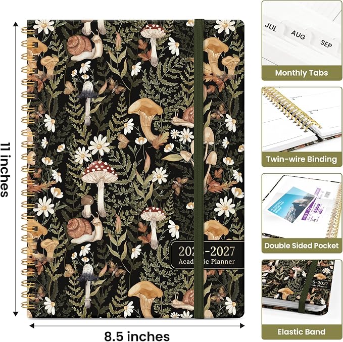 Planner 2026-2027, Academic Monthly and Weekly Calendar Planner - Image 4