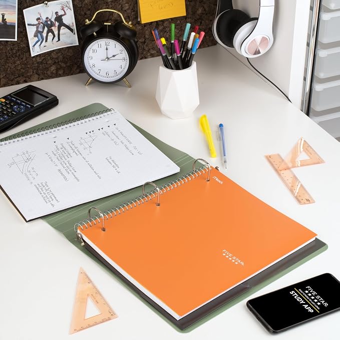 Five Star Spiral Notebook + Study App, 1 Subject, Graph Ruled Paper, 8-1/2" x - Image 8