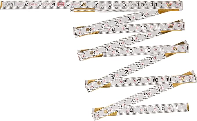 Crescent Lufkin 5/8" X 6' Red End® Engineer's Scale Wood Rule by Crescent