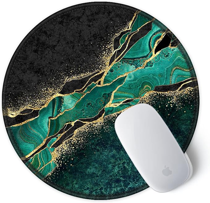 ITNRSIIET Round Mouse Pad with Stitched Edge Premium-Textured Waterproof - Image 2