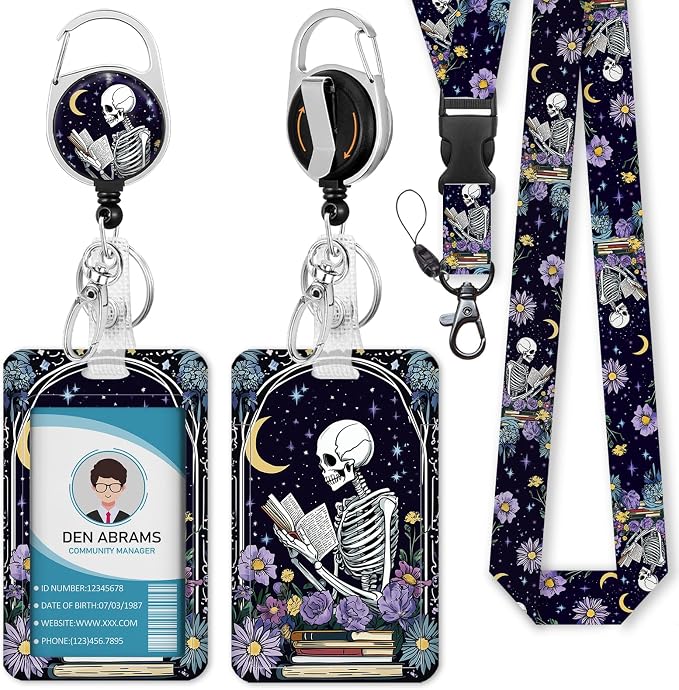 Piefly Lanyards for Id Badges, Funny Badge Holder by Piefly