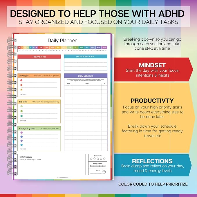 ADHD Daily Planner for Neurodivergent Adults - Image 4