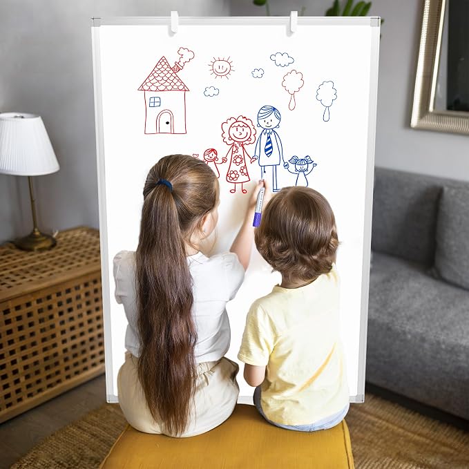 Large Whiteboard Easel with Stand, Tripod Height Adjustable Flip Chart Easel - Image 7
