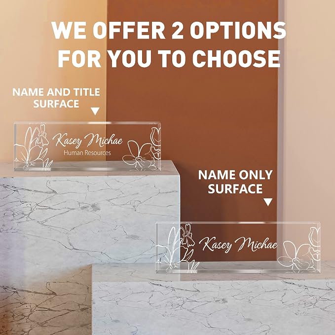 Gowelly Office Engraved Acrylic Name Plate - Image 5