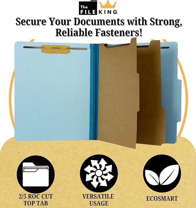 The File King Classification Folders 2 Dividers Letter Size - Image 3