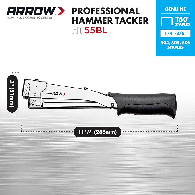 Arrow HT55BL Hammer Tacker, Manual Stapler - Image 3