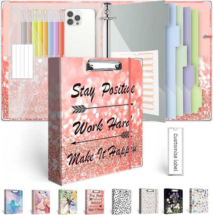 3 Ring Binder 1 Inch, Three Ring Binders Organizer by BVSSX