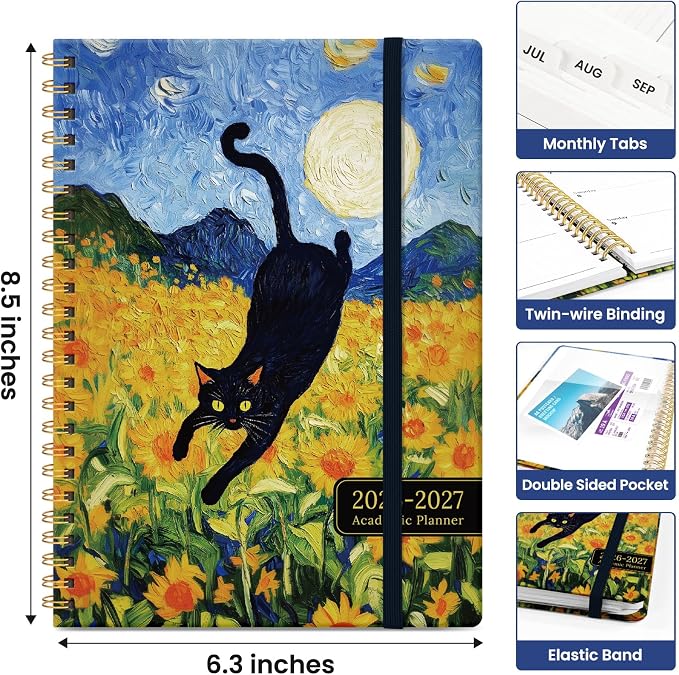 Planner 2026-2027, Academic Year Monthly and Weekly Calendar Planner, Jul 2026 - Image 4