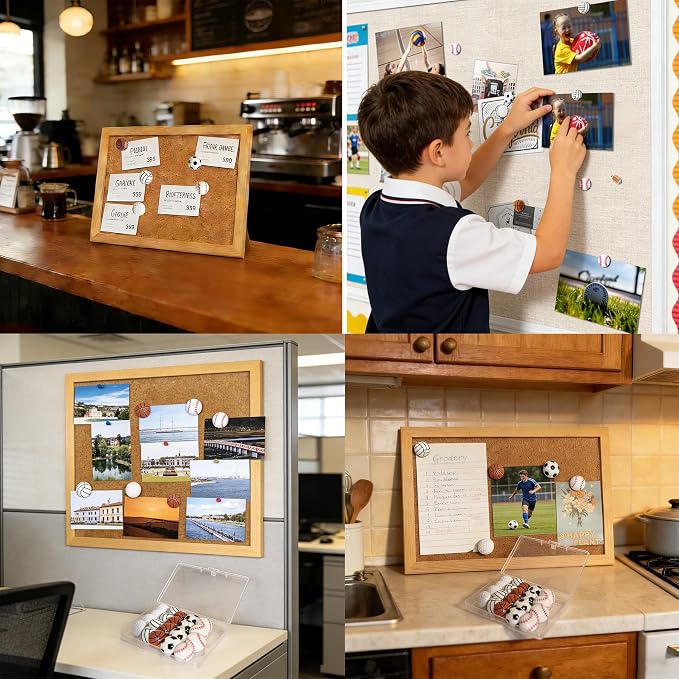 Thumb Tacks for wall, Cute Thumbtacks for Corkboards, Desk Decor for Sports - Image 6