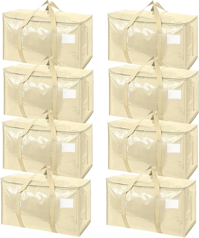 TICONN 8 Pack Extra Large Moving Bags Heavy Duty by TICONN