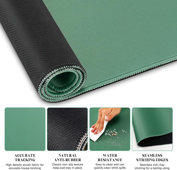 Gimars 4 in 1 Mouse Pad and Keyboard Wrist Rest Set, Large Mouse Pad - Image 5