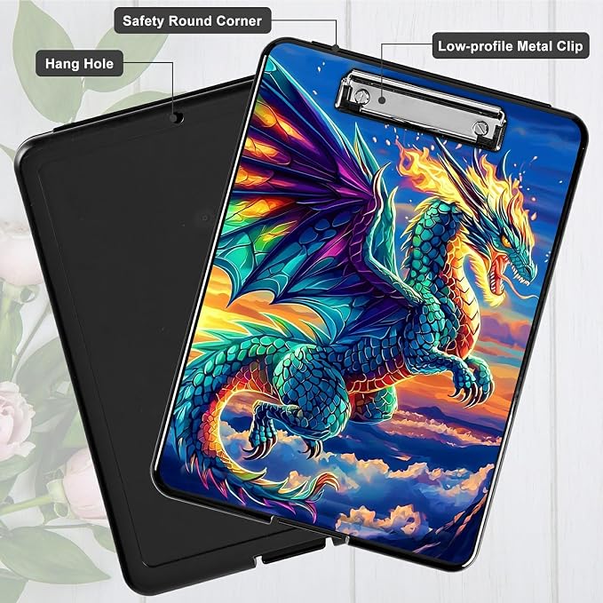 Blue Cloud Dragon A4 Clipboard - Image 5