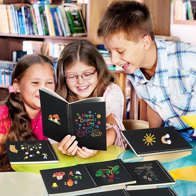 Yahenda 72 Pcs Spiral Notebook Bulk A5 Journal Lined 8.3'' x 5.5'' Writing Composition Paper Small Notepad Subject Notebook for Students Office Business Back to School Supplies (Black)-DeskLoop Office