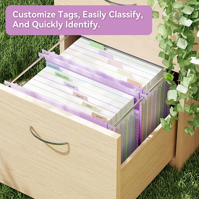 ANSOOK Hanging File Folders, Reinforced Expanding Hang Folder Letter Size - Image 4