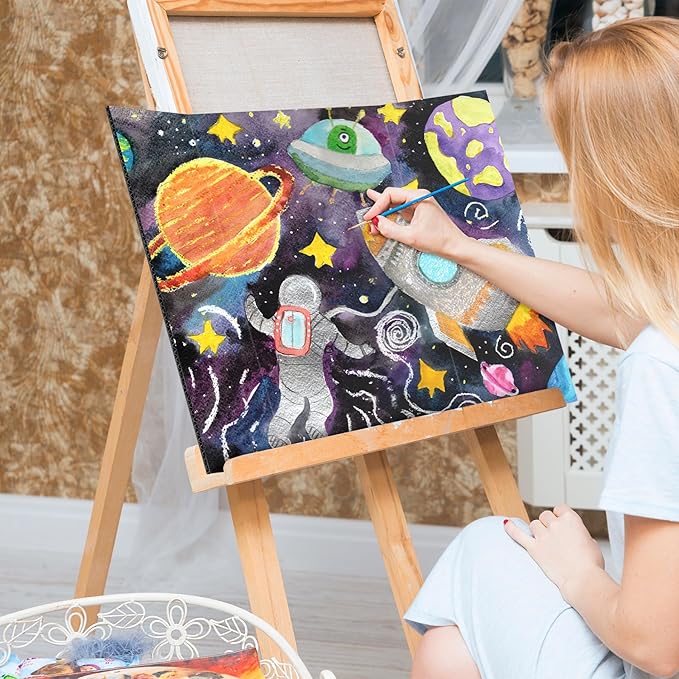 3 Pack Medium Trifold Poster Board 26" x 16" Tri Fold Poster Boards Black Corrugated Cardboard Project Boards for Presentations, School Projects, Science Fair, Exhibition Event Display-DeskLoop Office