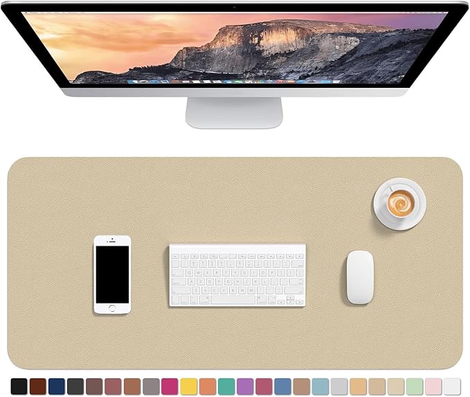 Hsurbtra Desk Pad, XL Extended Mouse Pad, Waterproof Desktop Blotter Protector by Hsurbtra