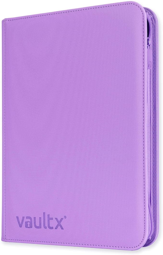 Vault X 4 Pocket Zip Binder, 160 Cards, Exo-Tec Material, 20 Side-Loading Pages by VaultX