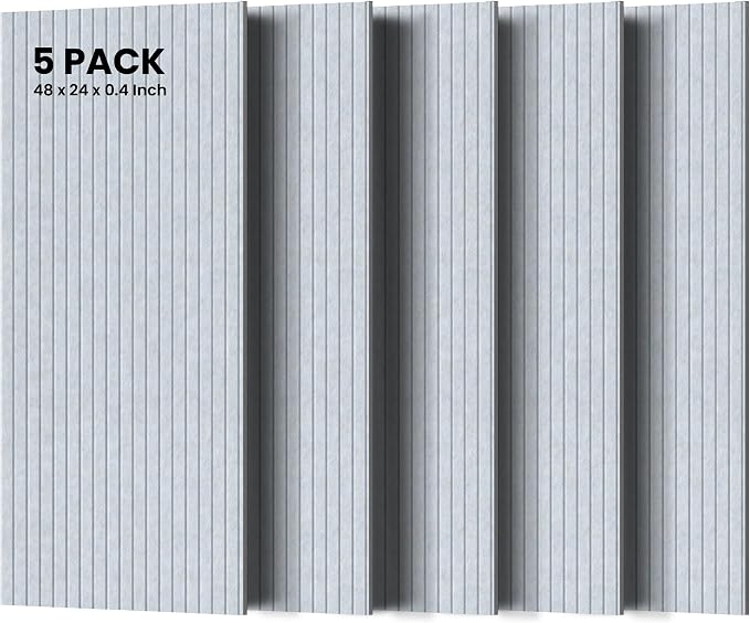 5 Pack Sound Proof Panels for Walls, Large Acoustic Panels for Media Room by TO-TH