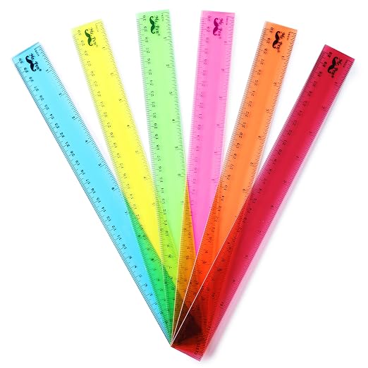 Mr. Pen- Plastic Rulers, 12 Inch, 6 Pack, Durable Transparent Rulers - Image 9
