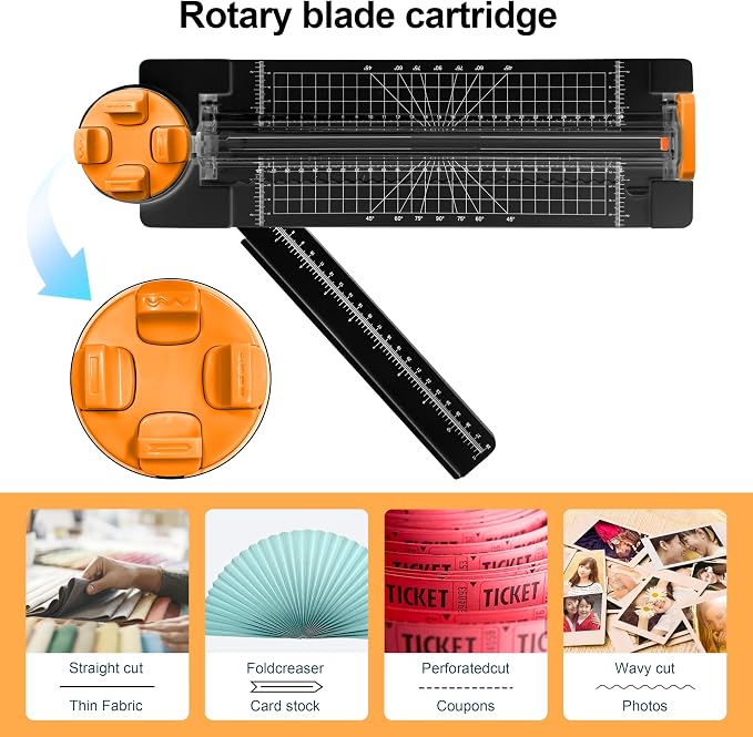 4 in 1 A4 Craft Paper Cutter Rotary Trimmer - Image 3