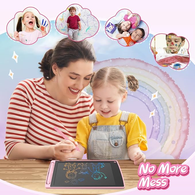 8 Pack LCD Writing Tablet for Kids, Colorful Toddler Drawing Tablet Doodle Board - Image 4