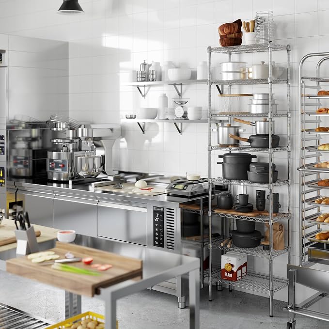 Regal Altair 14" Deep x 24" Wide x 86" Height Wire Shelving Kit | 8-Tier | NSF - Image 2