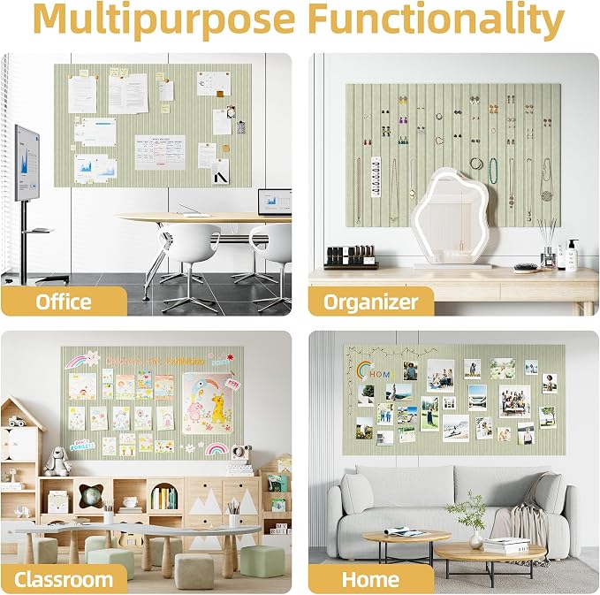 Large Cork Board for Wall 48" x 60" Sage Bulletin Board - Image 4