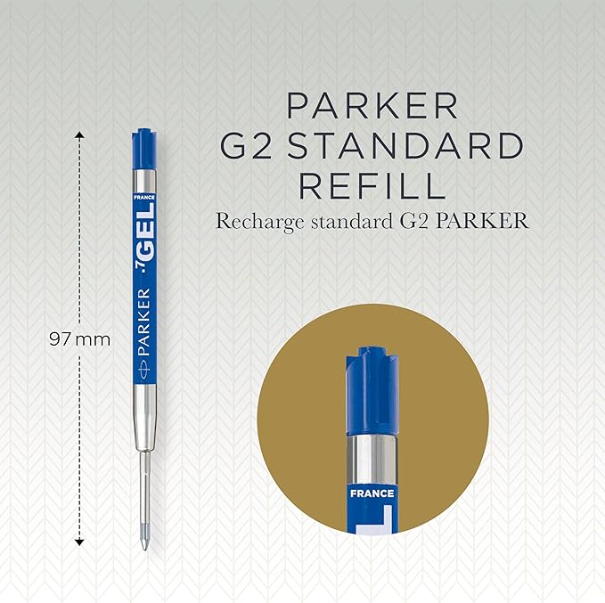Parker Refill for Parker Retractable Gel Ink Roller Ball Pens, Medium Conical - Image 3
