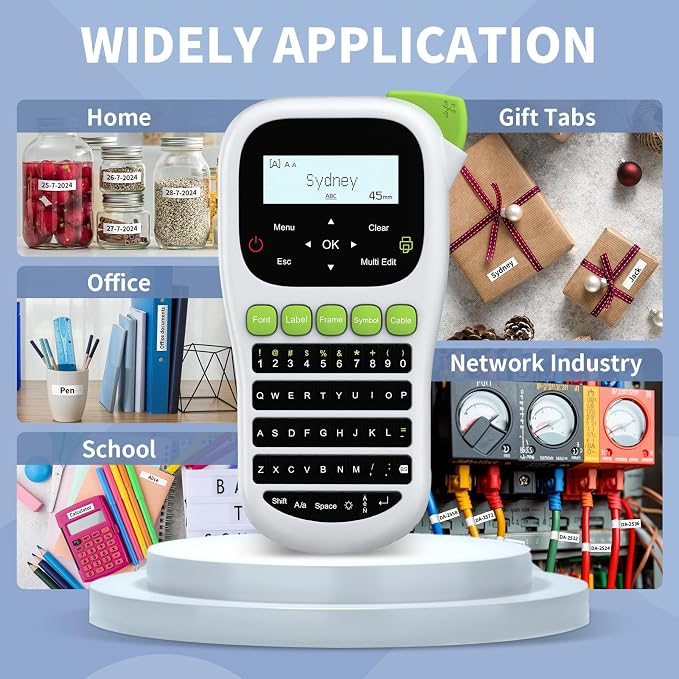 H1100 Label Maker Machine with-Tape 12mm Laminated, Backlit Handheld Label - Image 8