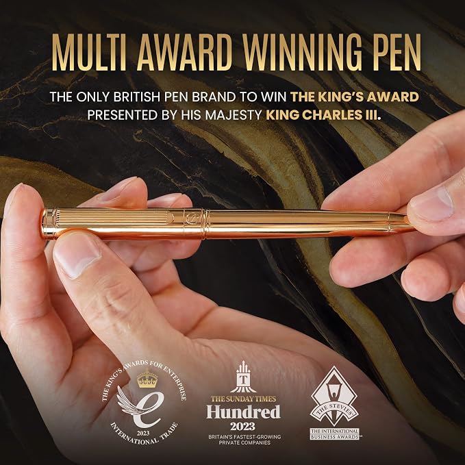 Scriveiner Personalized Gold Ballpoint Pen - Image 9
