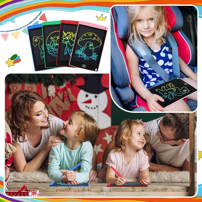 Zhehao 24 Pieces LCD Writing Tablet Doodle Board 8.5 Inch Colorful Reusable - Image 6
