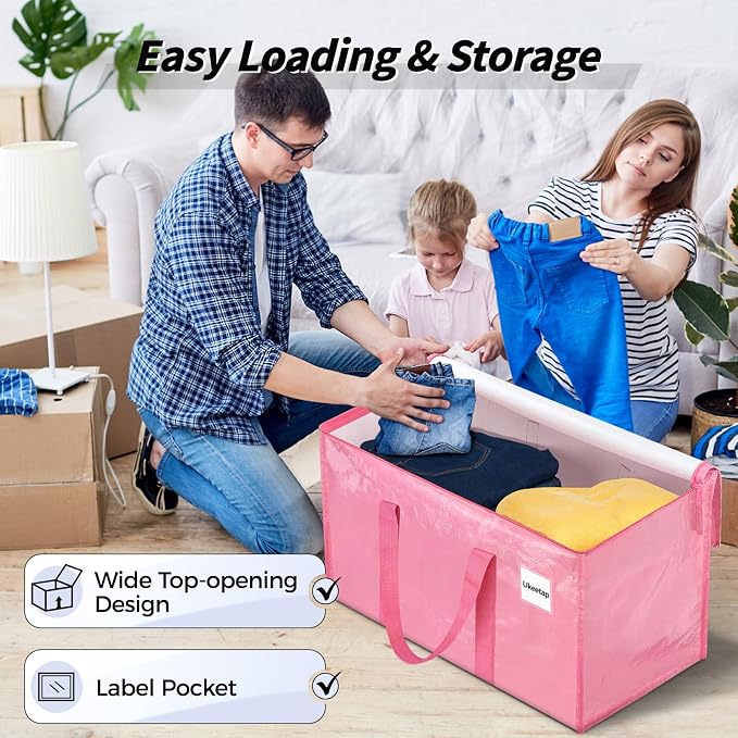 8 Pack Extra Large Heavy Duty Moving Bags, Reinforced Handles & Heavy-Duty - Image 5