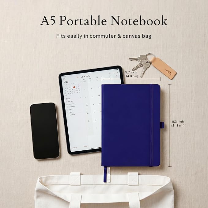 PAGELYST Lined Journal Notebook, 4 Pack Leather Journal - Image 4