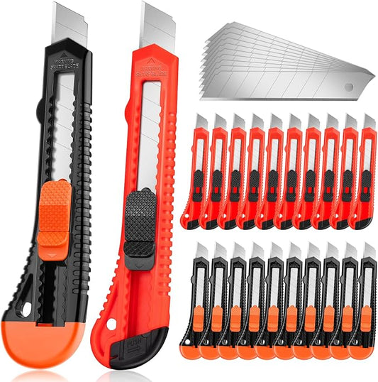 JOYUMY 20 Pack Utility Knife, Box Cutter Retractable, Box Knife by JOYUMY