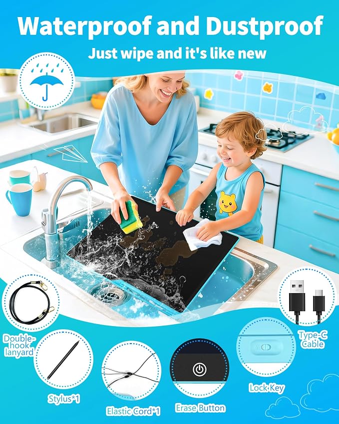 20 Inch LCD Writing Tablet for Kids, Extra-Large Drawing Tablet for Adults - Image 6