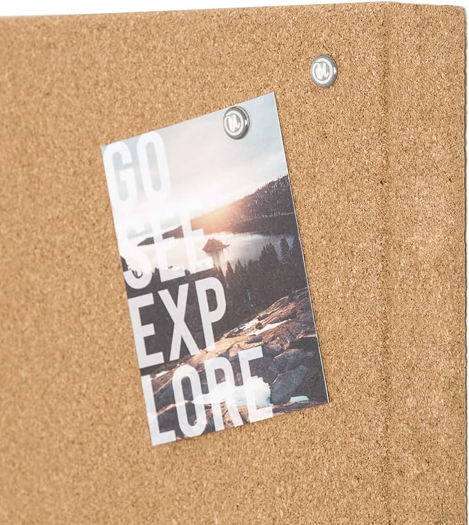 U Brands Cork Canvas Bulletin Board - Image 3