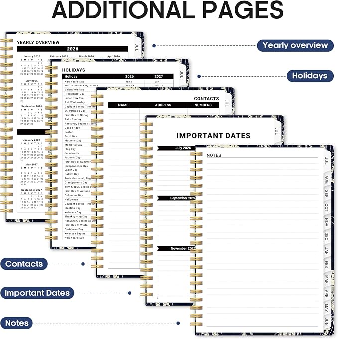 Planner 2026-2027, Academic Year Weekly and Monthly Calender Planner, from Jul - Image 5