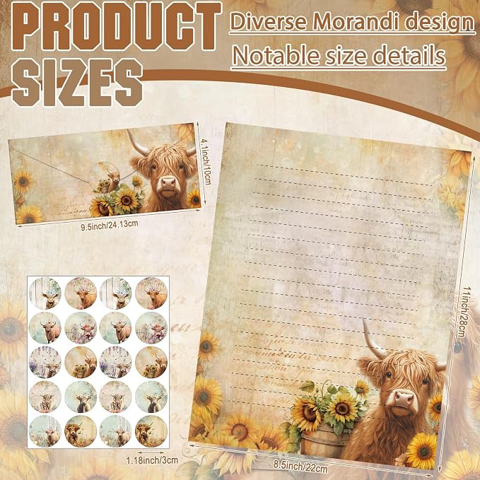 TaoBary 160 Pcs Stationery Paper Set 50 Double Sided Stationery Papers - Image 3